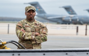 Sergeant poses for photograph