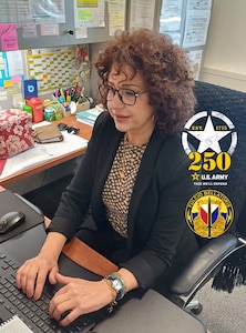 Jen Golden grew up in Germany with her two sisters, her Turkish mother and her American father, who was a teacher in the Army communities of Vilseck, Kitzingen, Würzburg and Ansbach for 46 years. Now she’s a German local national employee and administrative assistant with 405th Army Field Support Brigade’s Logistics Readiness Center Ansbach. “I have a long history with the U.S. Army. I’m proud to be a part of the Army team. Happy 250th birthday, U.S. Army!” (U.S. Army courtesy photo)
