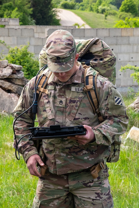 3rd Infantry Division Soldiers operate counter-Unmanned Aerial Systems during Combined Resolve