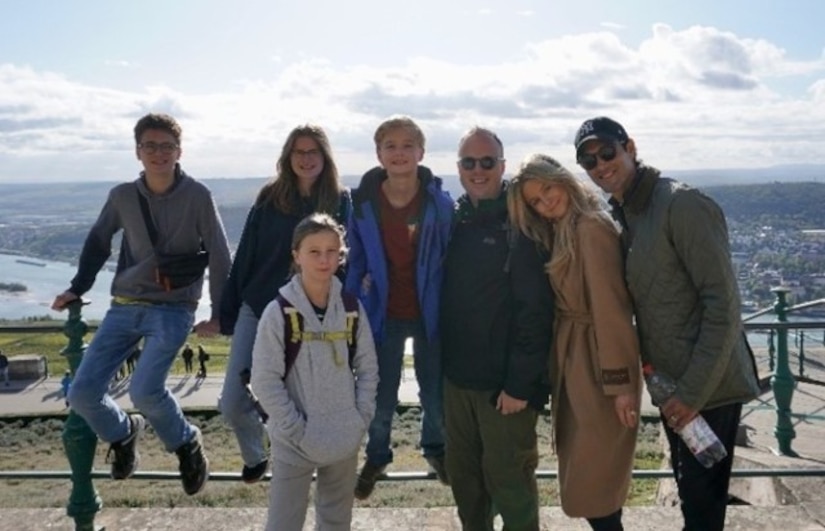 Spc. Prudence Pingrey with her family in Germany.