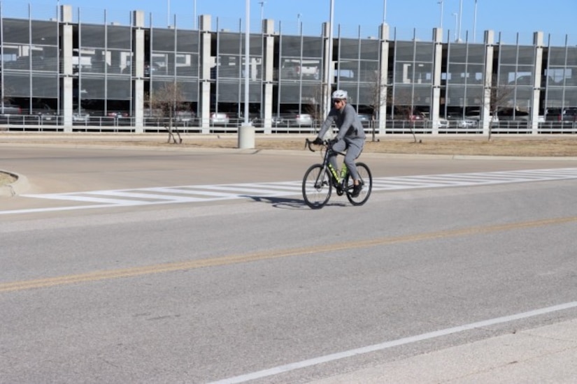 Lt. Col John Hutka in cycling practice at the Fort Cavazos SRU.