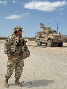 Capt. Chanda Mitchell is on deployment in the Middle East.