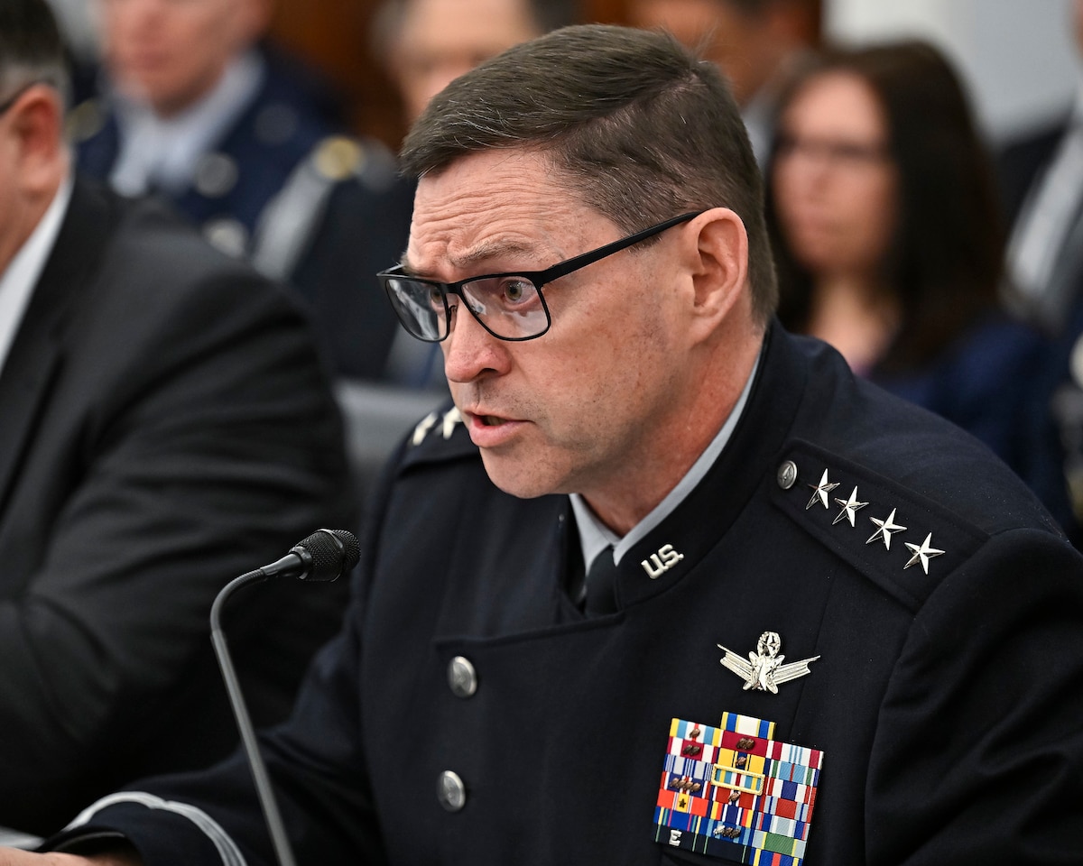 Gen. Chance Saltzman testifies to congressional committee.