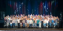 Puget Sound Naval Shipyard & Intermediate Maintenance Facility Employee of the Year nominees pose for a group photo, April 23, 2025, following the annual ceremony at the Admiral Theatre in downtown Bremerton, Washington. (U.S. Navy photo by Wendy Hallmark)