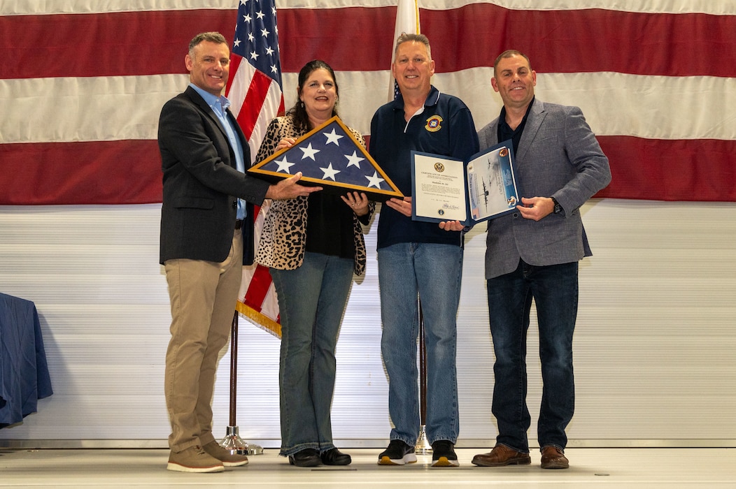 Airmen attend the 2025 retirement dinner at the 182nd Airlift Wing.
