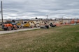 Photo of machines working on the water lines