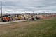 Photo of machines working on the water lines