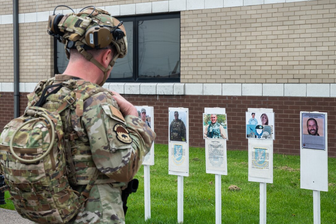 Airmen from the 914th Security Forces Squadron held their 10th annual 914th SFS Memorial March in observance of National Police Week.