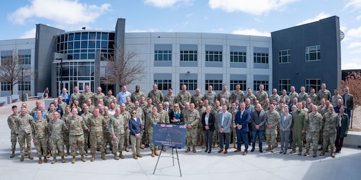  Participants in the U.S. Space Force's second Global Force Management Sourcing Conference, hosted by Space Operations Command (SpOC), come together in Colorado Springs, Colorado, April 29, 2025. The event brings together component field commands, Space Force leadership, field commands, mission area teams, Allies and partners to communicate requirements to influence USSF force generation, prioritization and sourcing activities. The resulting synchronization between the participants drives SpOC's mission as the service's provider of combat-ready space forces. (U.S. Space Force photo by Dave Grim)