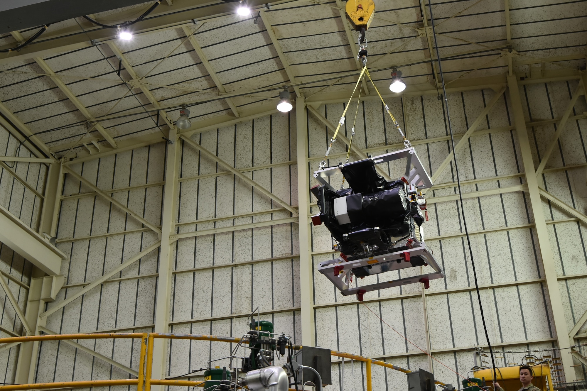 On March 16-21, 2025, the United States Space Force (USSF) Space Systems Command (SSC) and the Air Force Research Laboratory (AFRL) reached a critical milestone in advancing cislunar Space Situational Awareness (SSA) with the successful completion of the Oracle-M (Oracle-Mobility) Hot Fire Test at Edwards Air Force Base, California. This test marks a major step toward ensuring Oracle-M’s readiness for its upcoming mission to monitor and track objects as they traverse cislunar space, the vast region between Earth and the Moon. (U.S. Space Force Photo by AFRL)
