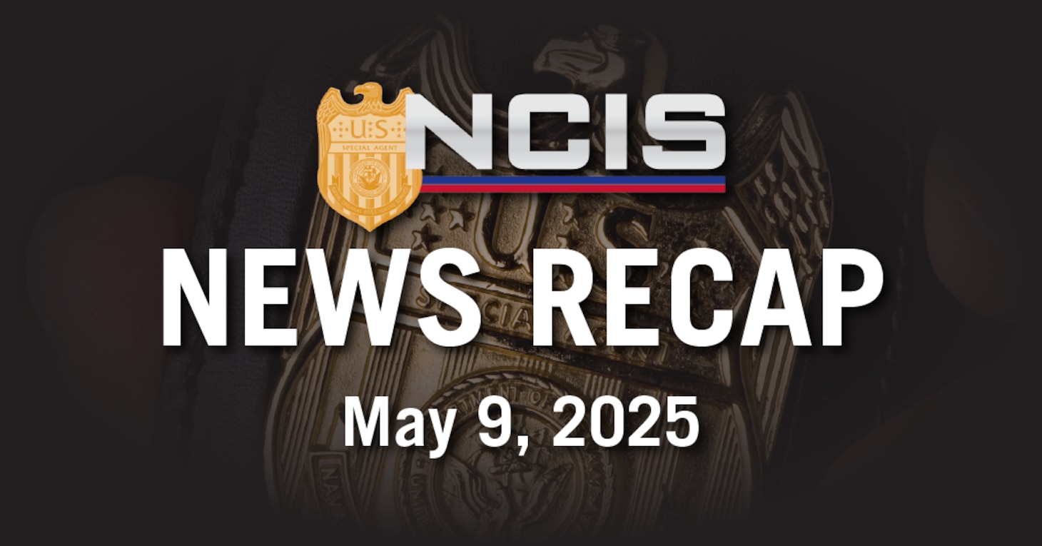 A banner indicating a recap of news articles recently published by NCIS.