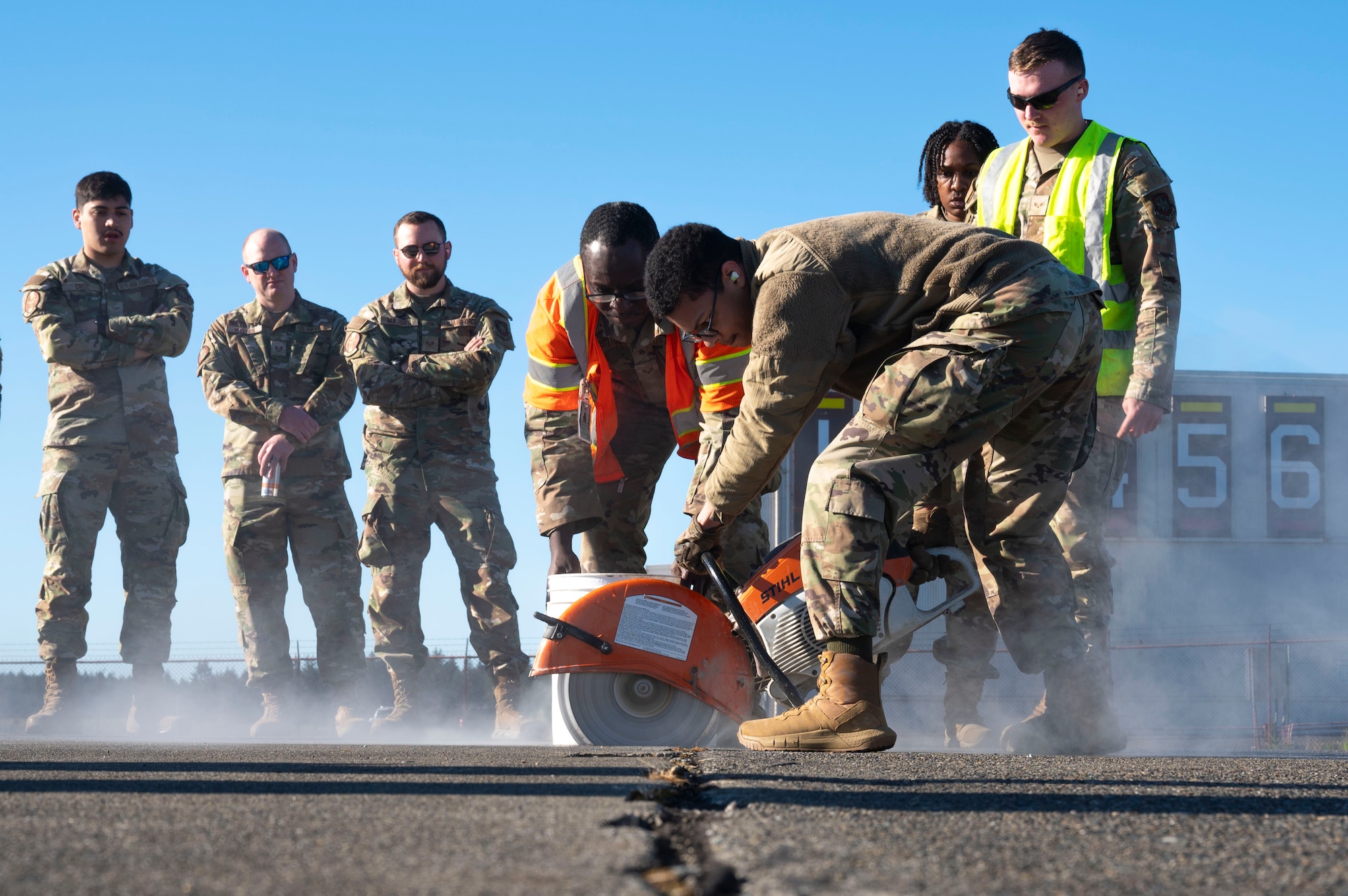 In a continuing effort to refine and enhance Airmen's combat competency and mission readiness the 62d Airlift Wing began implementing its Mission Ready Airmen day program in January 2025, dedicating one day a month to cross-functional training for Airmen across the wing.