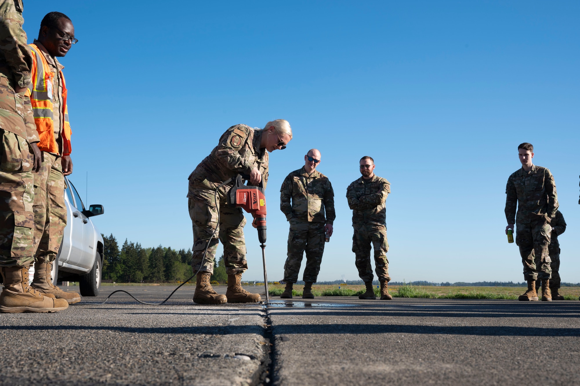 In a continuing effort to refine and enhance Airmen's combat competency and mission readiness the 62d Airlift Wing began implementing its Mission Ready Airmen day program in January 2025, dedicating one day a month to cross-functional training for Airmen across the wing.