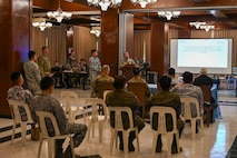 Armed Forces of the Philippines and U.S. service members conduct a post assessment debrief during a Cyber Defense Exercise in support of Exercise Balikatan 25 at Camp Aguinaldo, Manila, Philippines, April 24, 2025.