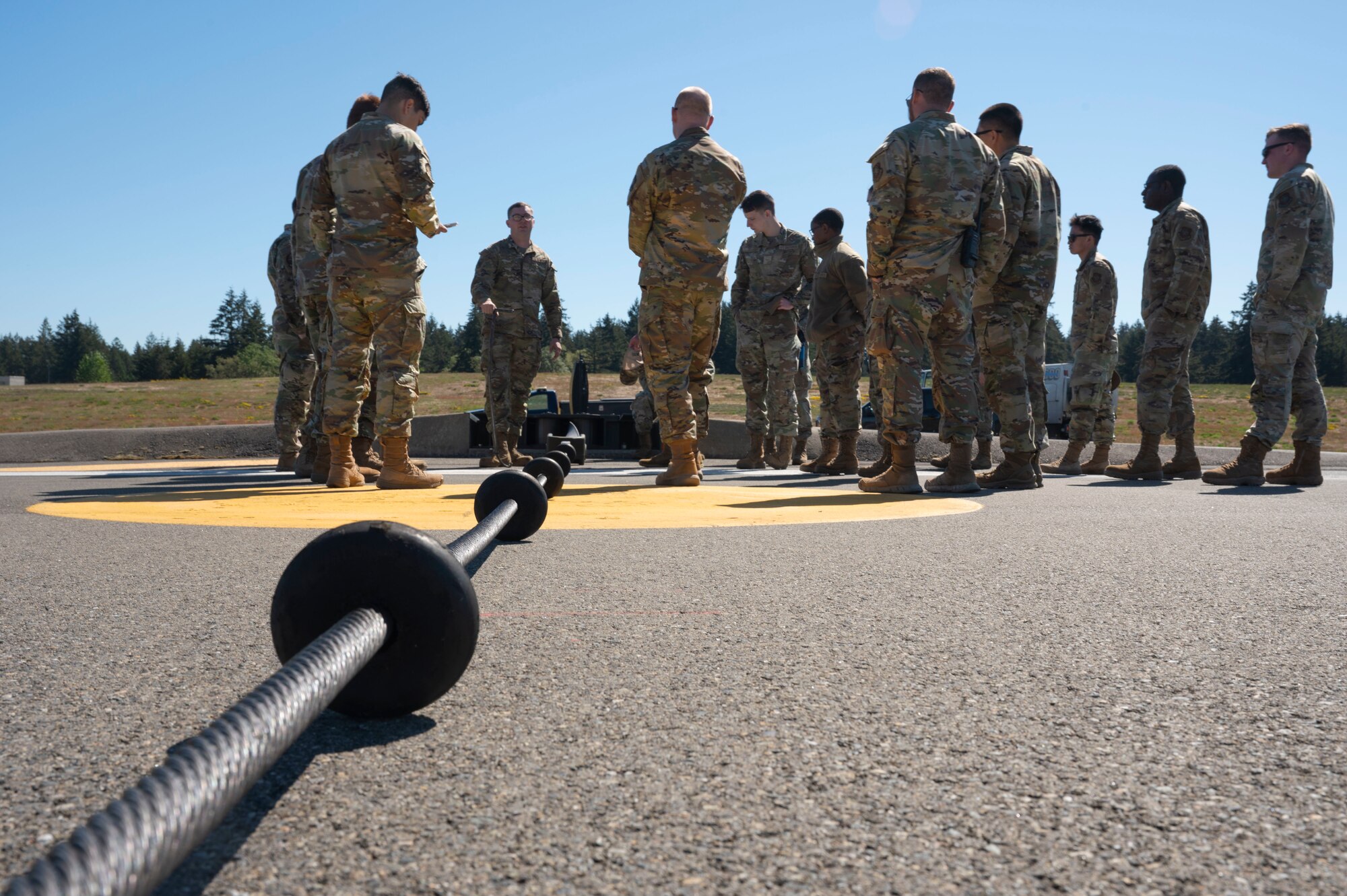 In a continuing effort to refine and enhance Airmen's combat competency and mission readiness the 62d Airlift Wing began implementing its Mission Ready Airmen day program in January 2025, dedicating one day a month to cross-functional training for Airmen across the wing.