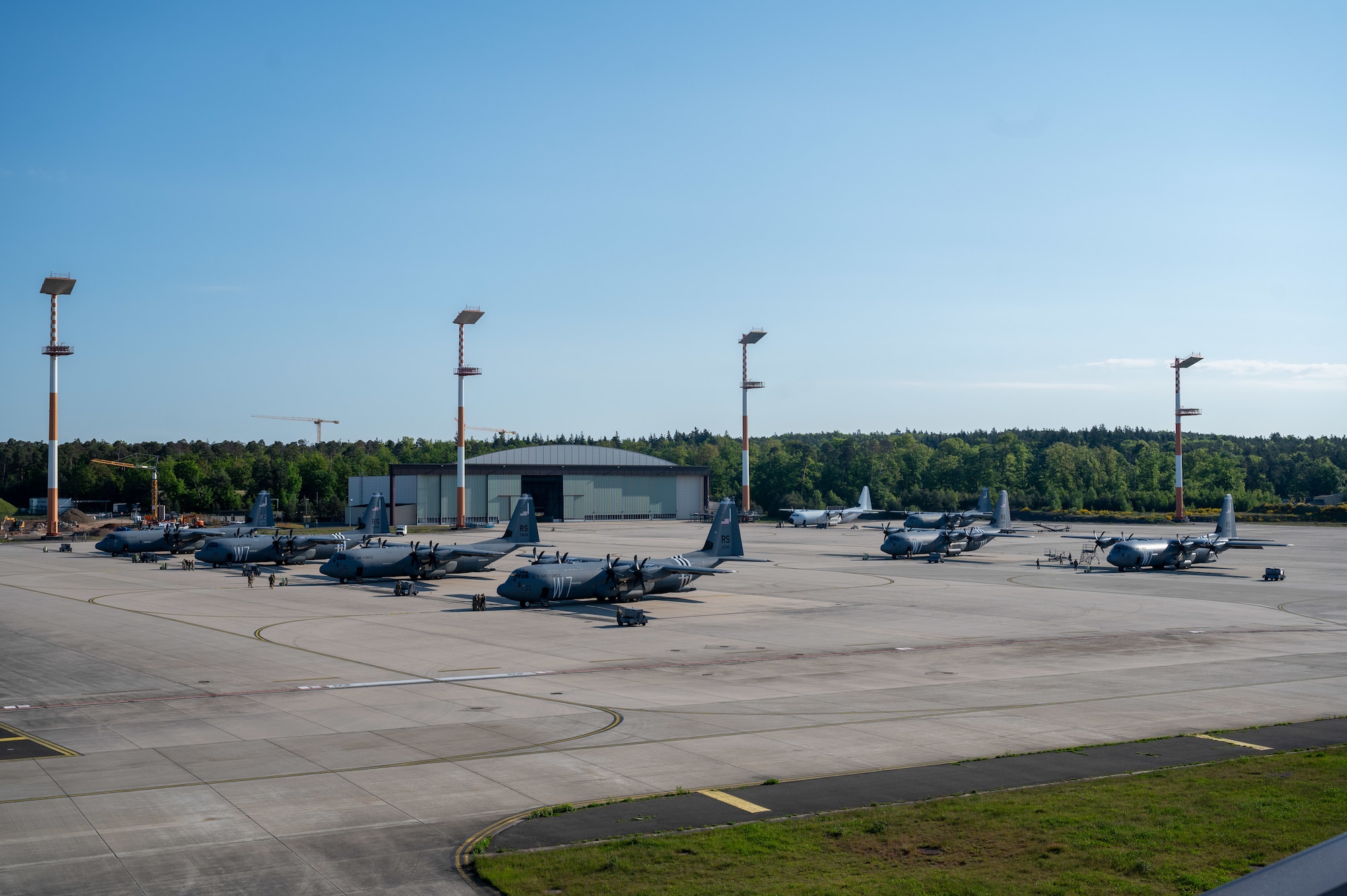 C-130J Super Hercules aircraft prepare for a maximum generation exercise