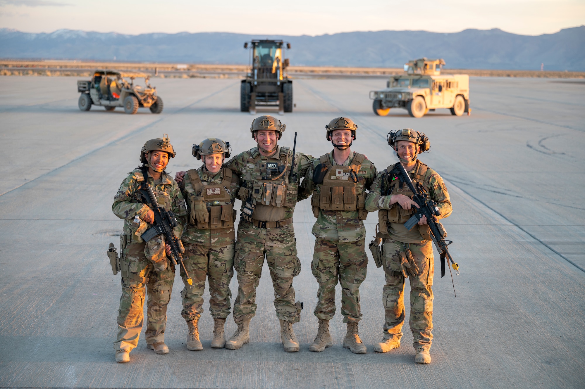 Airmen pose for photo