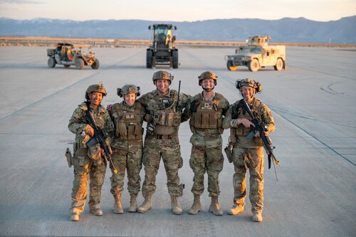 Airmen pose for photo