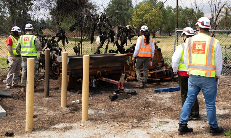Members of USACE conduct initial debris site surveys for the first batch of non-residential properties approved for USACE debris removal.

USACE is working in partnership with local, state and the Federal Emergency Management Agency in response to the Southern California Wildfires.