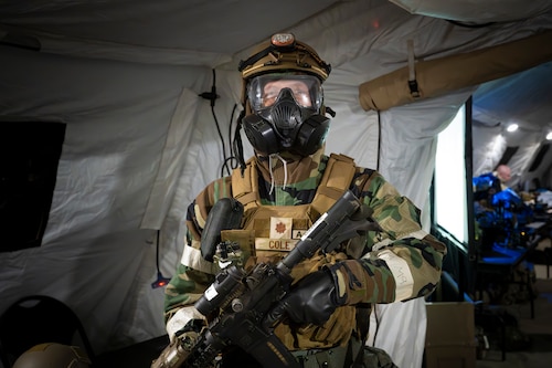 Airman poses for a photo