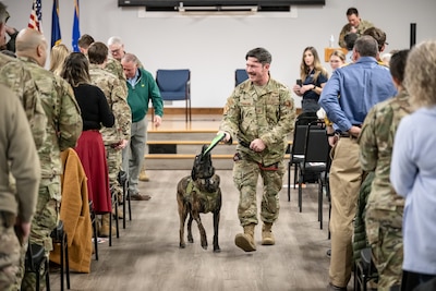 Canine Callie, DOD’s Only Search-and-Rescue Dog, Retires from Service