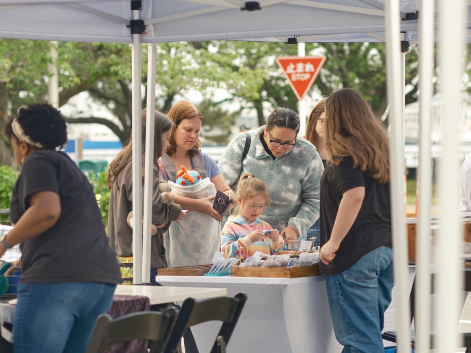Commander, Fleet Activities Yokosuka Morale, Welfare and Recreation (CFAY MWR) held a Home-Based Business (HBB) Vendors Market Saturday, April 26 directly across the street from the installation's Kosano Park.
