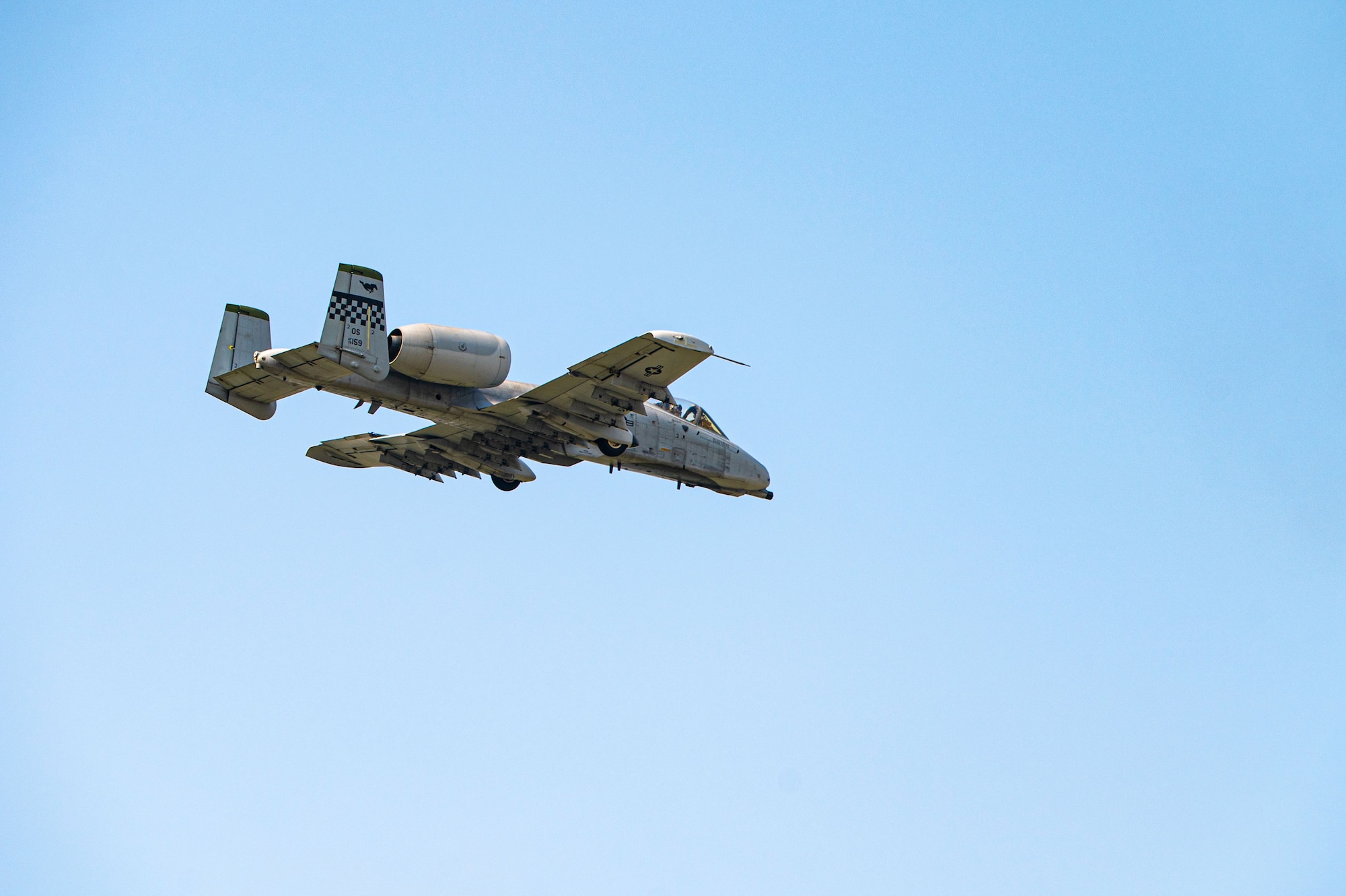 U.S. Air Force A-10 Thunderbolt IIs assigned to the 25th Fighter Squadron perform a demonstration during Osan Air Power Days at Osan Air Base, Republic of Korea, May 11, 2025. The flight marked the final public appearance of the A-10 in the Republic of Korea, drawing thousands of attendees to witness the aircraft's iconic close air support role one last time. (U.S. Air Force photo by Senior Airman Tallon Bratton)
