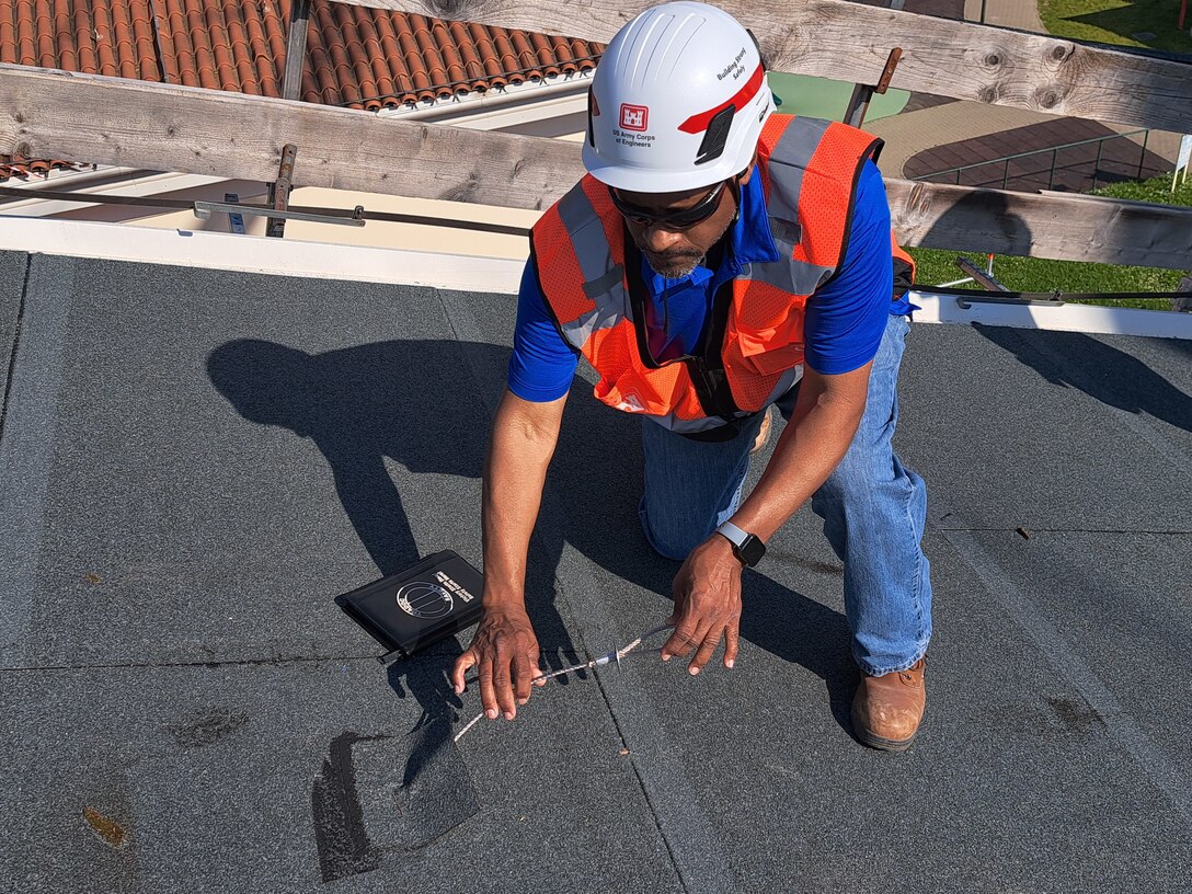 worker on a roof