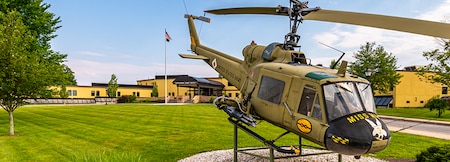 Photo of the helicopter display on the depot.