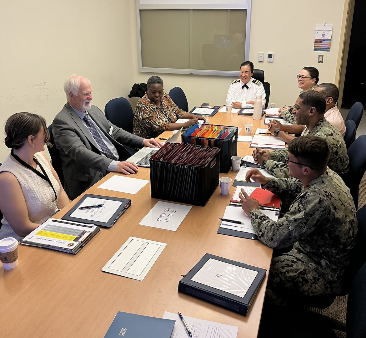 The Navy Cardiovascular Technologist course successfully hosted the Joint Review Committee on Education in Cardiovascular Technology (JRC-CVT) April 11. The purpose of the visit was to conduct a specialized accreditation compliance assessment to ensure continued delivery of world-class cardiovascular medical training.