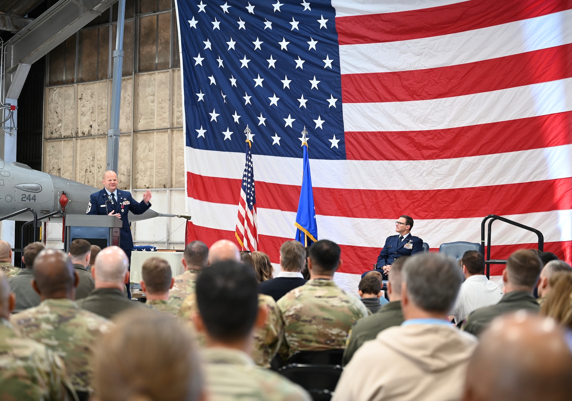 Command CMSgt Paul Miller retires from the Air Force after 28 years of service.