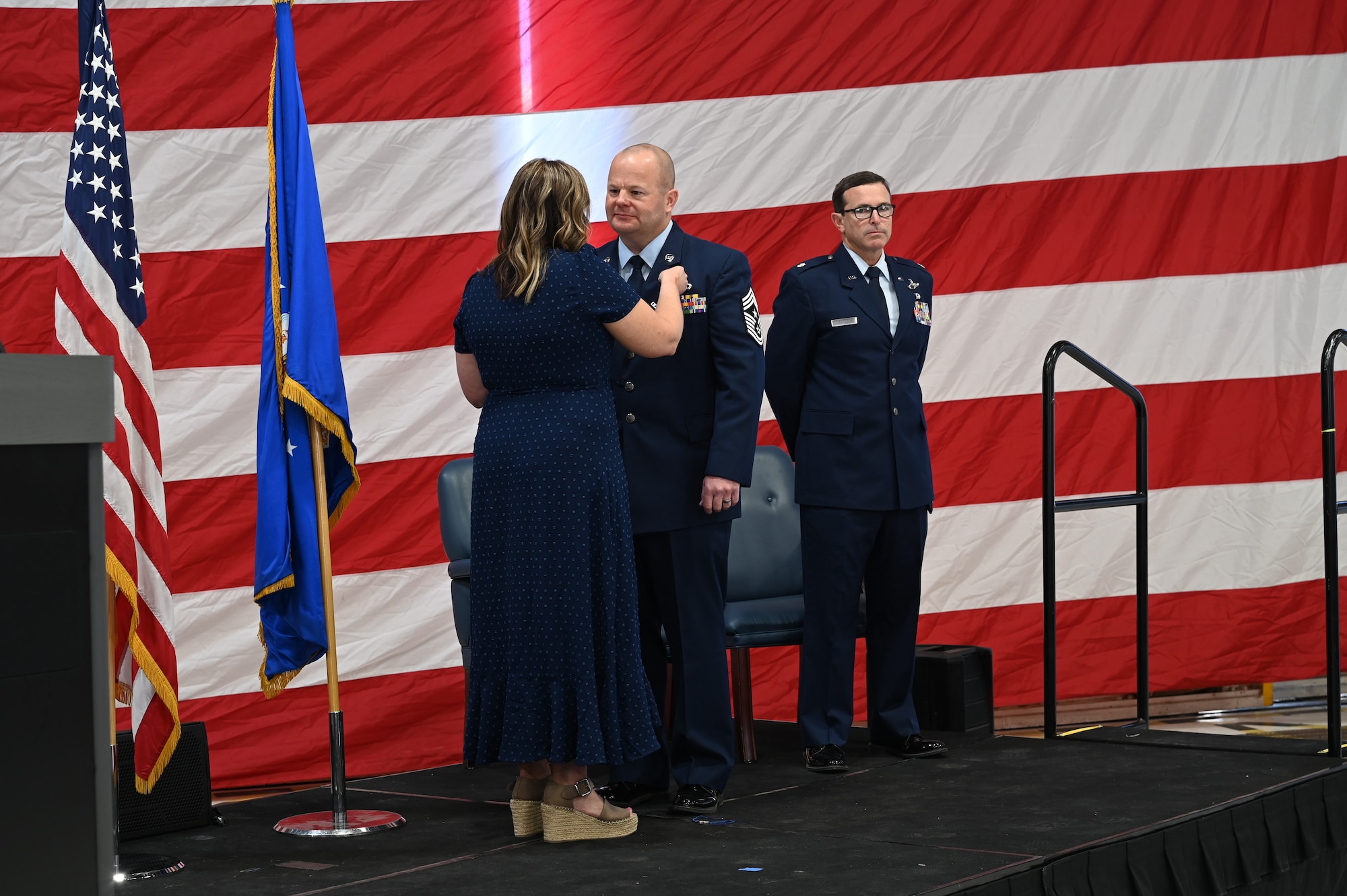 Command CMSgt Paul Miller retires from the Air Force after 28 years of service.