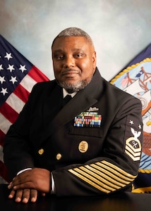 Carrier Strike Group 4 Senior Enlisted Leader ISCM Wesley R. Dickey.