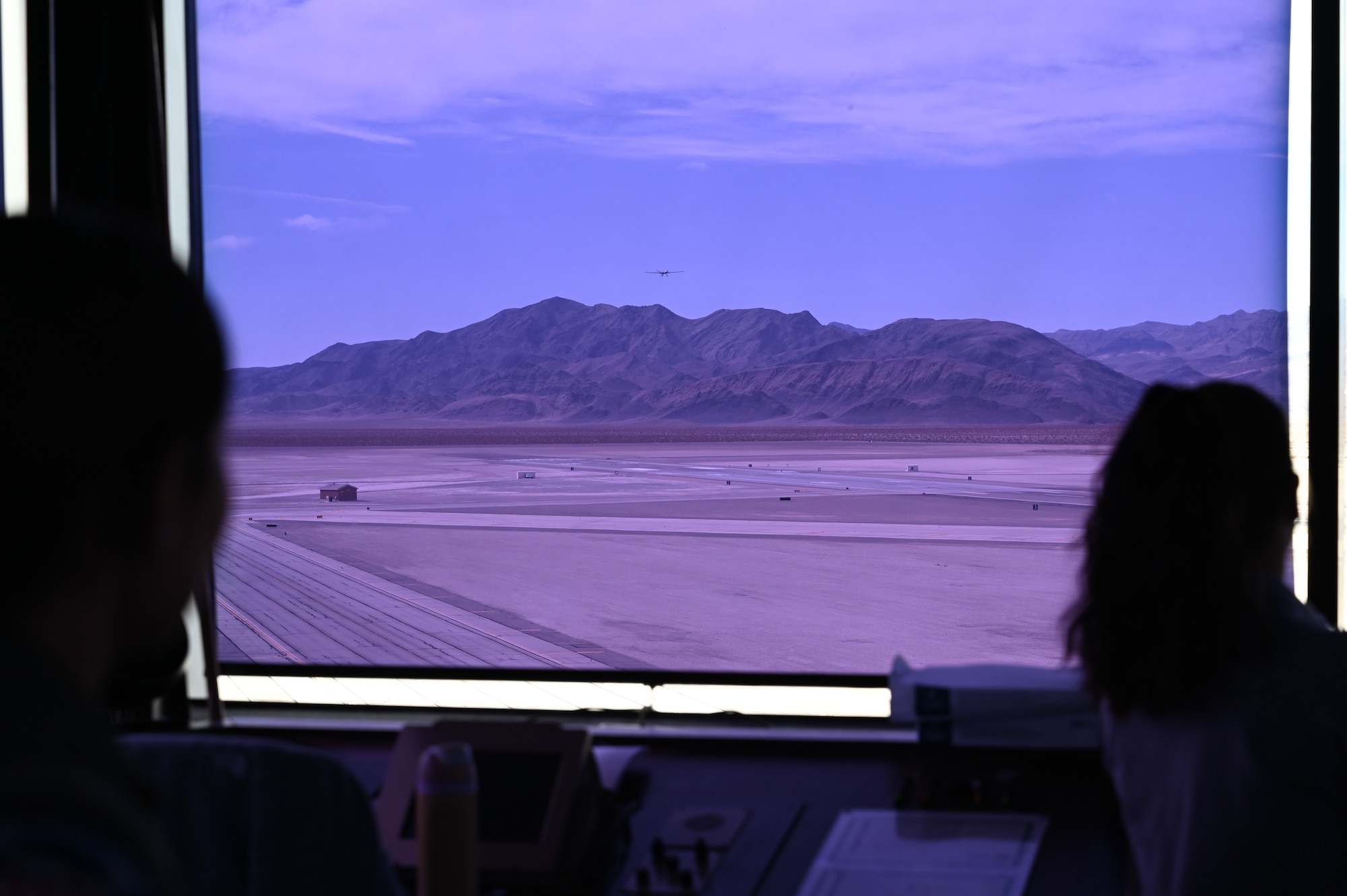 Members of the 926th Wing attend a tour of the 726th Operations Group at Creech Air Force Base, Nevada, February 27, 2025.