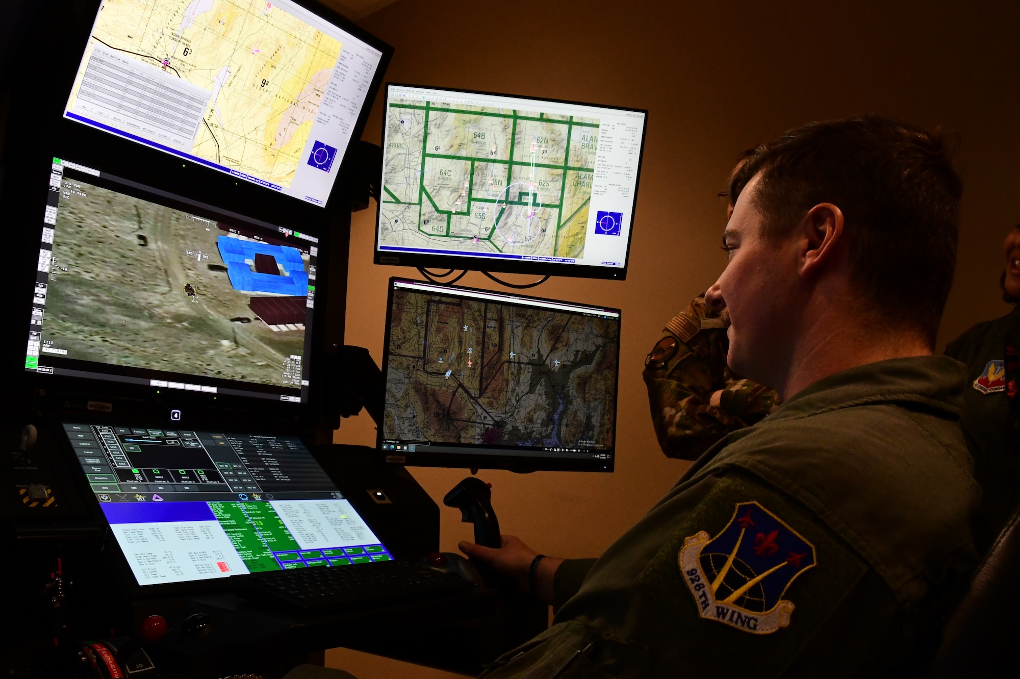 Members of the 926th Wing attend a tour of the 726th Operations Group at Creech Air Force Base, Nevada, February 27, 2025.