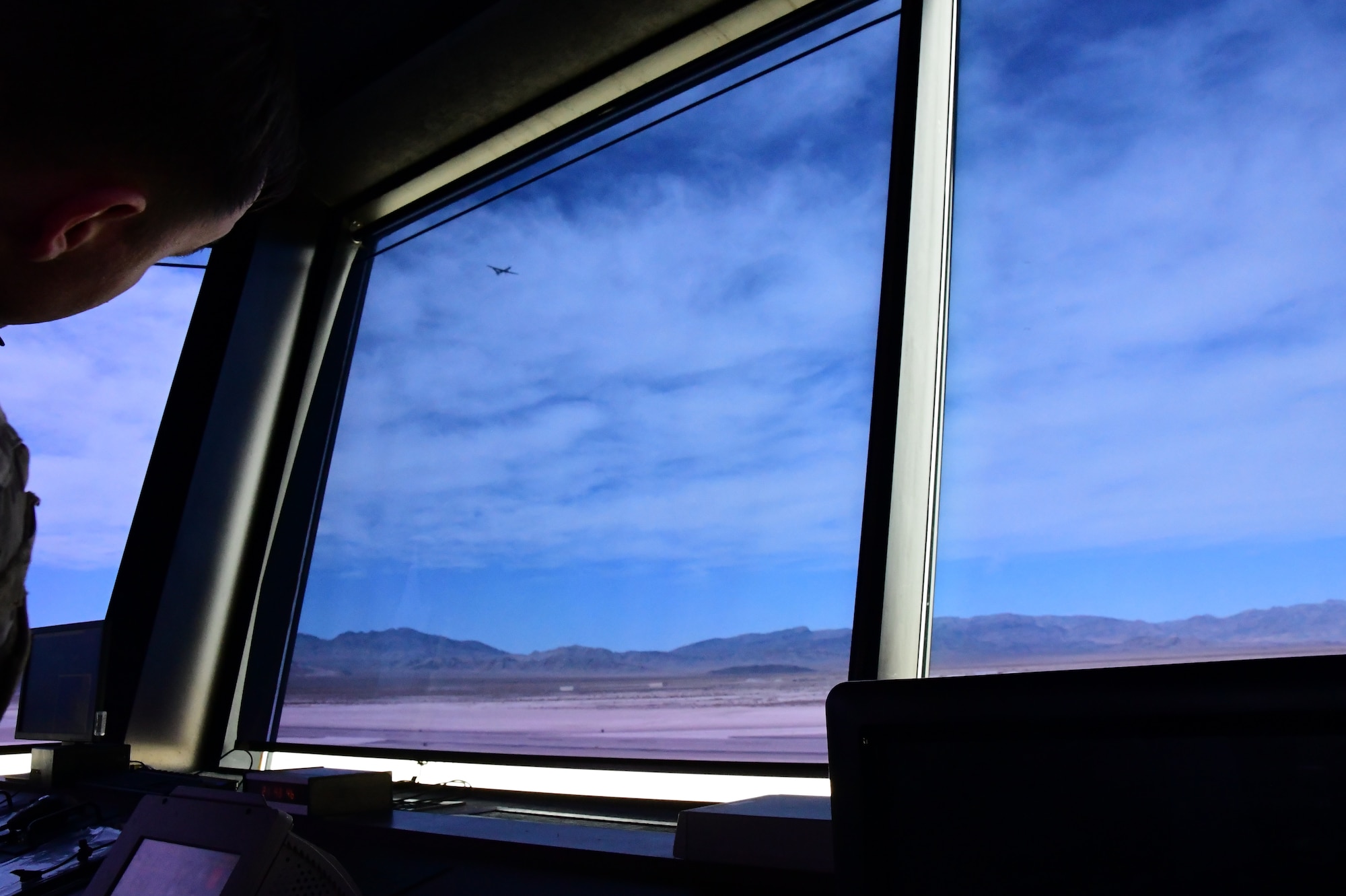 Members of the 926th Wing attend a tour of the 726th Operations Group at Creech Air Force Base, Nevada, February 27, 2025.