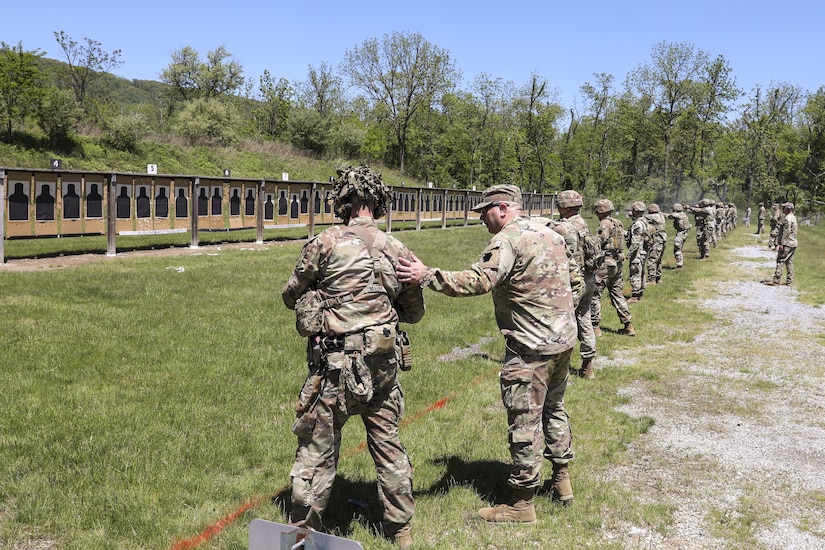 A total of 103 Pennsylvania National Guard Soldiers and Airmen competed in the annual Governor's Twenty marksmanship competition May 9 to 10, 2025 at Fort Indiantown Gap, Pa. They earn the right to wear the coveted Governor’s Twenty tab on the left shoulder of the uniform, is a state-level National Guard award that is presented every year and is reflected on a service members’ official personnel record. It is recognized by both the Army and Air Force. (U.S. Army National Guard photo by Sgt. 1st Class Zane Craig)
