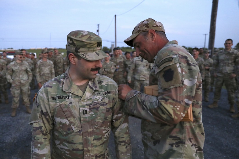 A total of 103 Pennsylvania National Guard Soldiers and Airmen competed in the annual Governor's Twenty marksmanship competition May 9 to 10, 2025 at Fort Indiantown Gap, Pa. They earn the right to wear the coveted Governor’s Twenty tab on the left shoulder of the uniform, is a state-level National Guard award that is presented every year and is reflected on a service members’ official personnel record. It is recognized by both the Army and Air Force. (U.S. Army National Guard photo by Sgt. 1st Class Zane Craig)