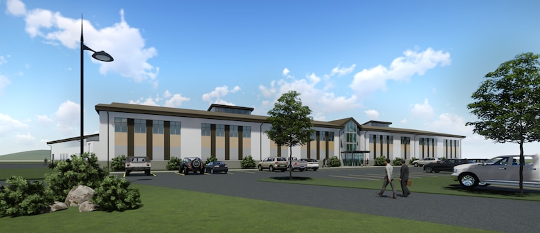 Digital rendering of new base operations facility.