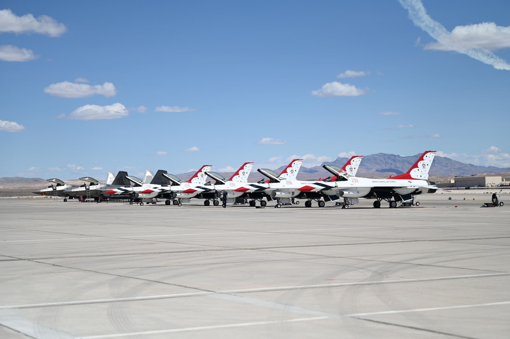 Aviation Nation Air Show 2025 kicks off at Nellis Air Force Base, Nevada, April 4, 2025.