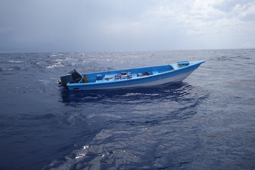 The littoral combat ship USS Minneapolis-Saint Paul (LCS 21) interdicted a suspected drug smuggling vessel May 1 while supporting Joint Interagency Task Force South. This is the ship's third successful interdiction during its maiden deployment. In mid-April, the Minneapolis-Saint Paul interdicted two vessels, confiscating 580 kilograms (1,279 pounds) of cocaine valued at $9,463,860 and 1,125 kilograms (2,480 pounds) of marijuana valued at $2,807,360.  The Minneapolis-Saint Paul is assigned to Commander, Task Force 45, the 4th Fleet surface task force responsible for combined naval operations, building partnerships in Latin America and the Caribbean, and supporting Joint Interagency Task Force South's counter-drug trafficking operations. LEDETs are deployable specialized Coast Guard forces that enforce U.S. laws and treaties at sea.  U.S. Naval Forces Southern Command/U.S. 4th Fleet supports U.S. Southern Command by employing maritime forces in cooperative security operations to maintain access, enhance interoperability, and build partnerships to promote regional security and stability in the Caribbean and Central and South America.