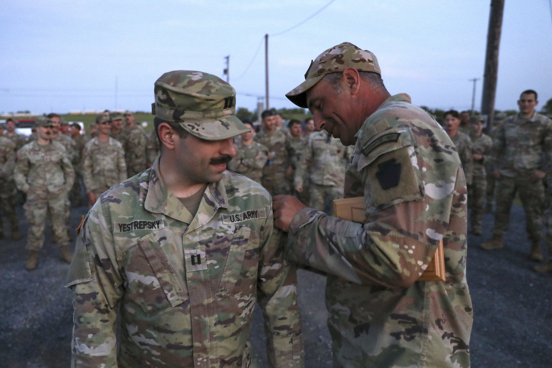 A total of 103 Pennsylvania National Guard Soldiers and Airmen competed in the annual Governor's Twenty marksmanship competition May 9 to 10, 2025 at Fort Indiantown Gap, Pa. They earn the right to wear the coveted Governor’s Twenty tab on the left shoulder of the uniform, is a state-level National Guard award that is presented every year and is reflected on a service members’ official personnel record. It is recognized by both the Army and Air Force. (U.S. Army National Guard photo by Sgt. 1st Class Zane Craig)