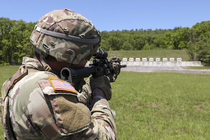 A total of 103 Pennsylvania National Guard Soldiers and Airmen competed in the annual Governor's Twenty marksmanship competition May 9 to 10, 2025 at Fort Indiantown Gap, Pa. They earn the right to wear the coveted Governor’s Twenty tab on the left shoulder of the uniform, is a state-level National Guard award that is presented every year and is reflected on a service members’ official personnel record. It is recognized by both the Army and Air Force. (U.S. Army National Guard photo by Sgt. 1st Class Zane Craig)