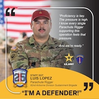‘I’M A DEFENDER’