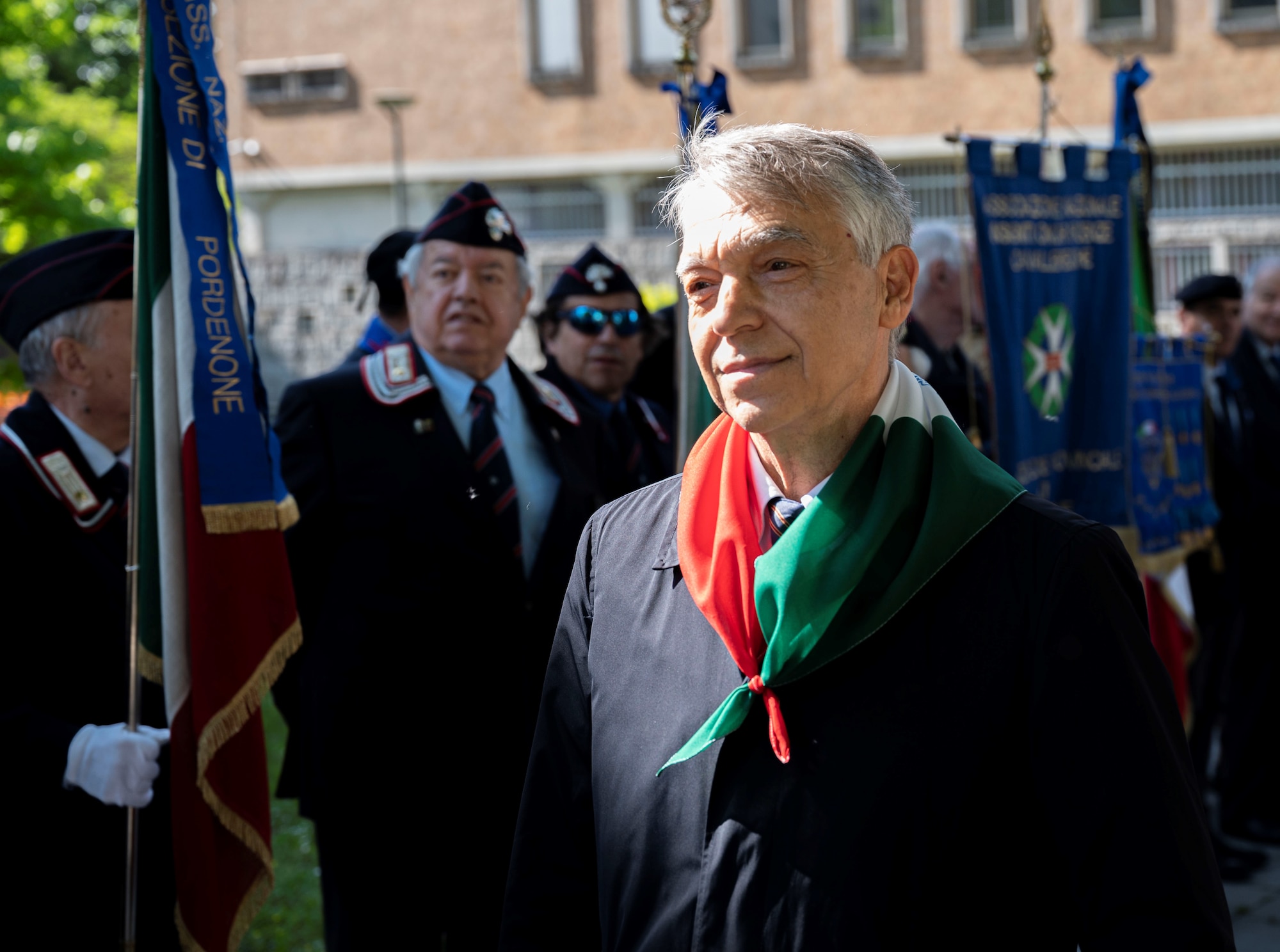 Man standing at ceremony