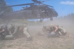 Special Warfare Tactical Air Control Party Airmen assigned to the 124th  Air Support Operations Squadron, Idaho Air National Guard, trained with Idaho Army National Guard UH-60 Black Hawks during a three-day field training exercise, including helicopter medical evacuation in Idaho City, Idaho, May 5 - 7, 2025. Members of the 124th ASOS were able to experience hands-on MEDEVAC training and integrated with joint medical personnel to replicate life-threatening scenarios, proving the skills necessary for combat environments and showing the tactical proficiency of the Air National Guard.