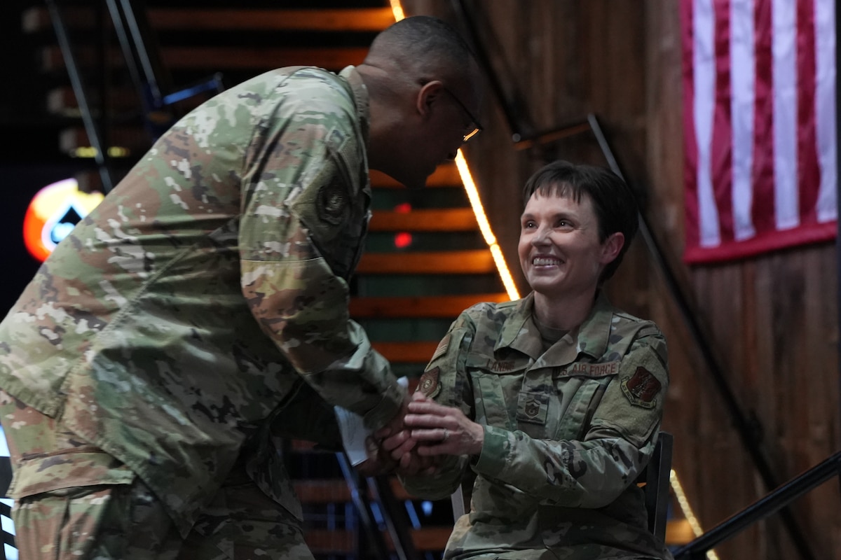 Landis served as the medical group First Sergeant before taking the role of interim First Sergeant of the 114th FW during a deployment rotation.