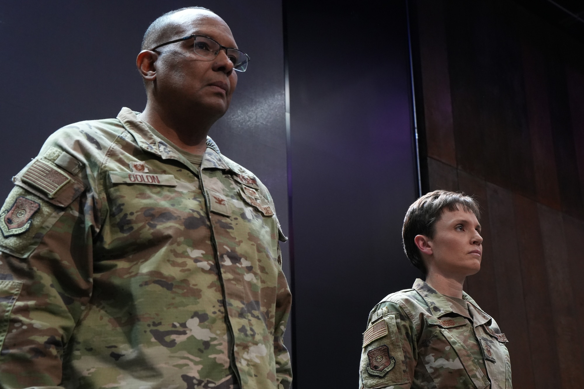 Landis served as the medical group First Sergeant before taking the role of interim First Sergeant of the 114th FW during a deployment rotation.