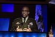 U.S. Army Gen. Ronald P. Clark, commanding general of U.S. Army Pacific, delivers a keynote presentation at the Land Forces Pacific Symposium in Honolulu, Hawaii, on May 13, 2025.