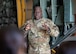 U.S. Air Force Col. Anthony "Magic" Mitchell, 59th Medical Operations Group commander, speaks to the participants of the Tactical Combat Casualty Care skills day event at Joint Base San Antonio-Lackland, Texas, May 9, 2025.